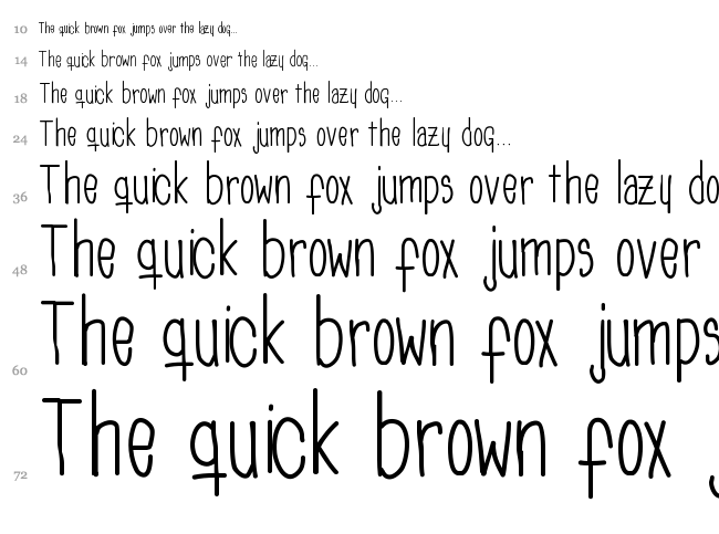 SoozieQs font waterfall