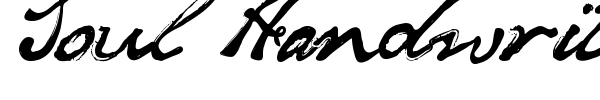 Soul Handwriting font