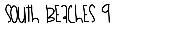 South Beaches 9 font