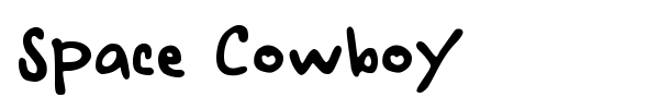 Space Cowboy font