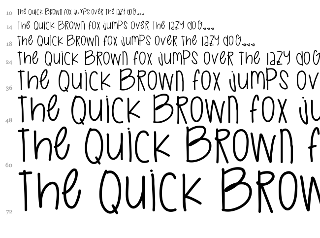 Space Romance font waterfall