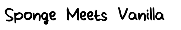 Sponge Meets Vanilla font