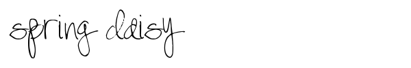 Spring Daisy font