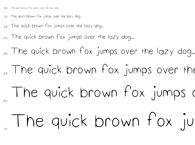 Squid font waterfall