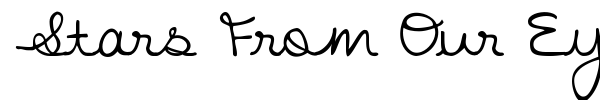 Stars From Our Eyes font