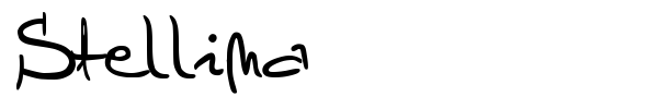 Stellina font preview