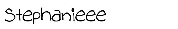 Stephanieee font