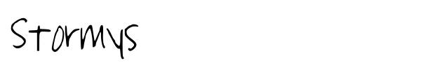 Stormys font