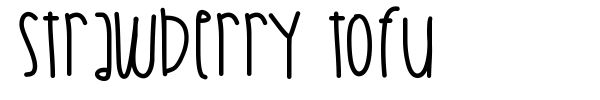 Strawberry Tofu font preview