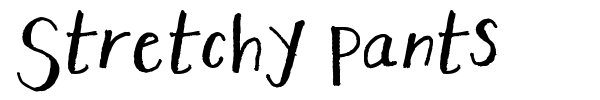 Stretchy Pants font