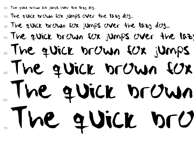 Stryka font waterfall