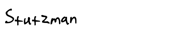 Stutzman font