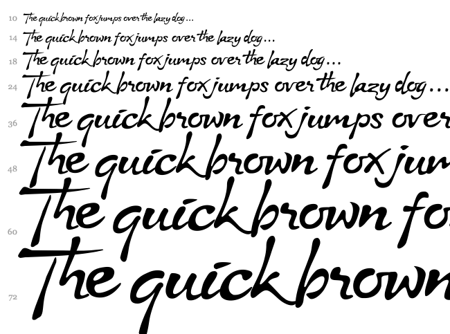 Stya font waterfall