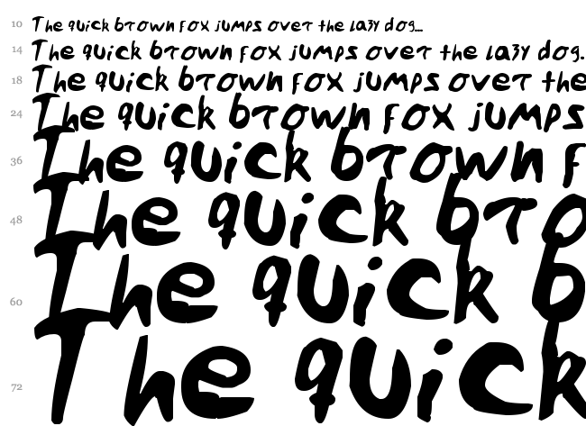 Stylo font waterfall