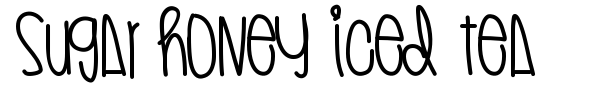 Sugar Honey Iced Tea font