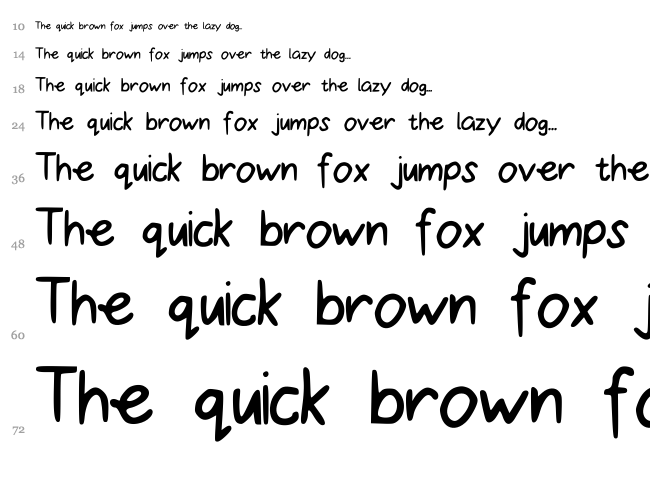 Sugar Lemonade font waterfall