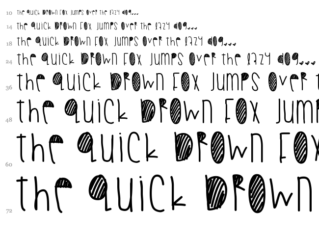 Summer Fall font waterfall
