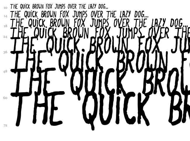 Summer Love font waterfall