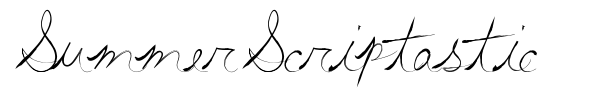 Summer Scriptastic font