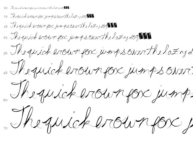 Summer Scriptastic font waterfall