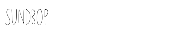 Sundrop font