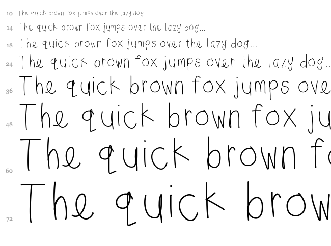 Sunny Day font waterfall