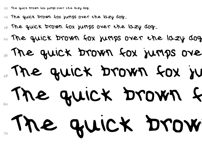 Sunny Spring font waterfall