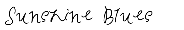 Sunshine Blues font