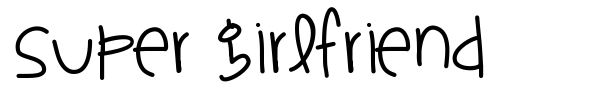 Super Girlfriend font preview