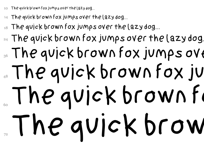 Suplex Driver font waterfall