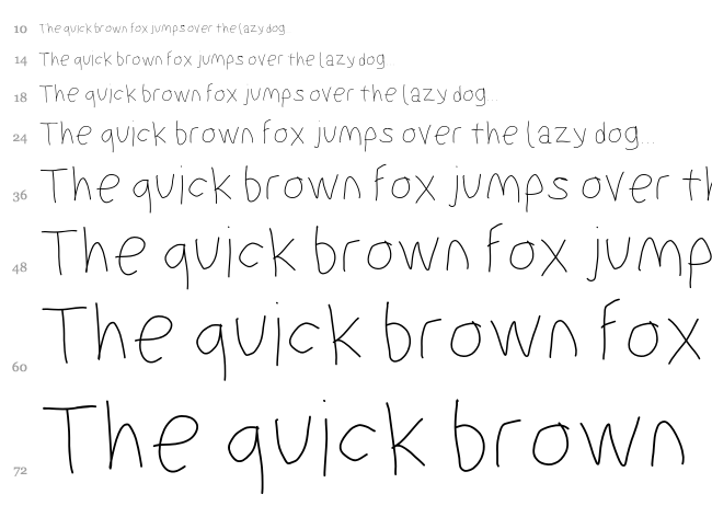 Suplex Driver font waterfall