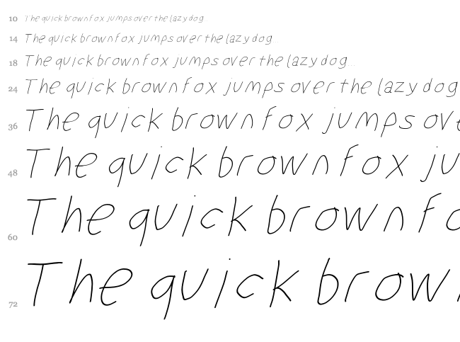Suplex Driver font waterfall