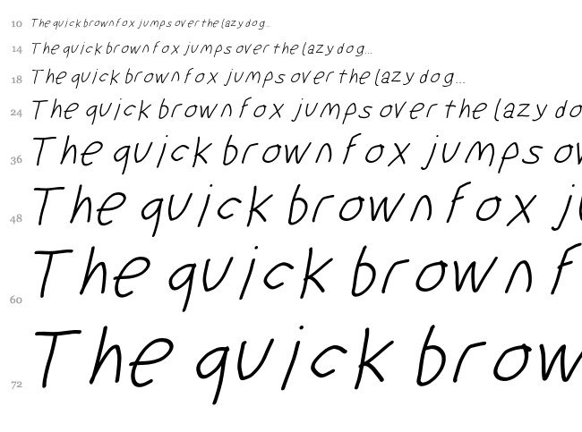 Suplex Driver font waterfall