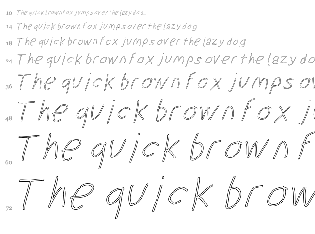 Suplex Driver font waterfall