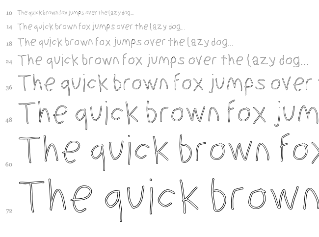 Suplex Driver font waterfall