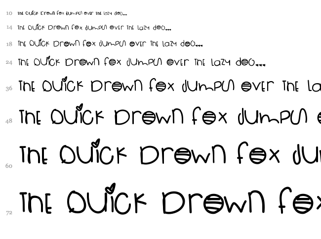 SurfBoard font waterfall