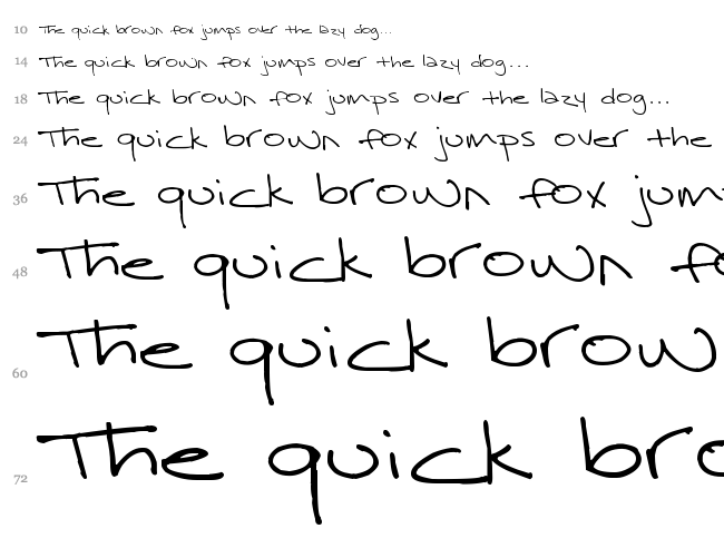 Surrendered Heart font waterfall
