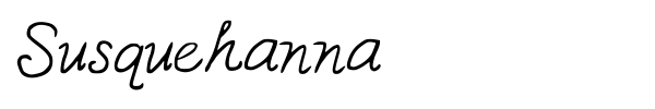 Susquehanna font