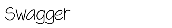 Swagger font