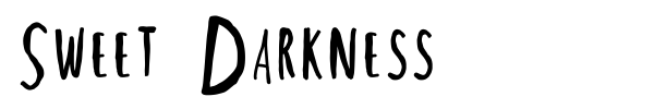 Sweet Darkness font