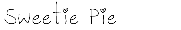 Sweetie Pie font