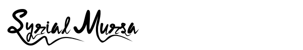 Syrial Mursa font