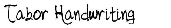 Tabor Handwriting font