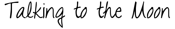 Talking to the Moon font