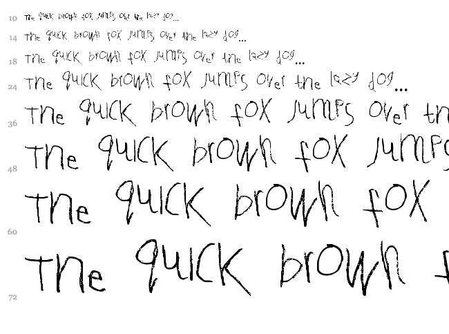 Tallula SelbyWillis aged 4 font waterfall