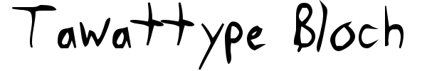 Tawattype Bloch font