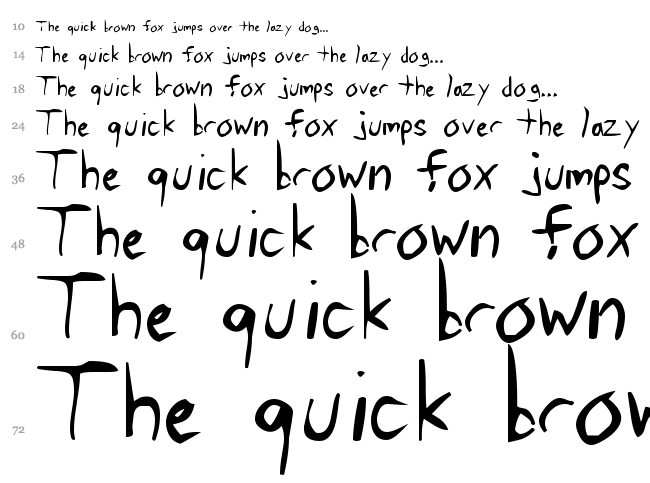 Tawattype Bloch font waterfall