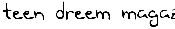 Teen Dreem Magazeen font