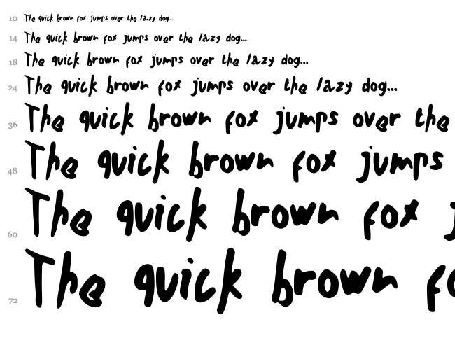 Teschke Scratch font waterfall
