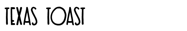 Texas Toast font